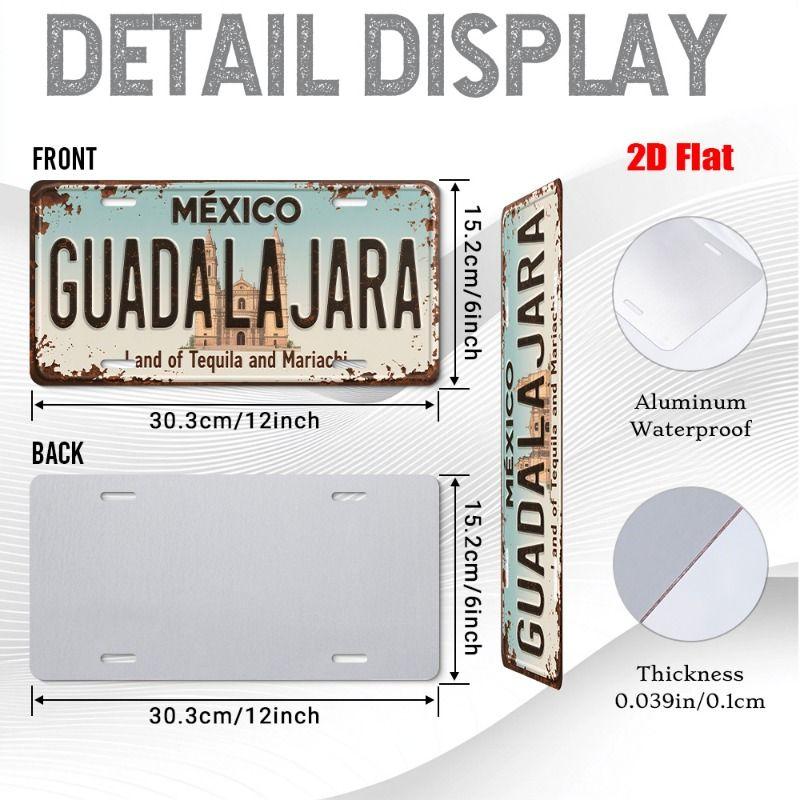 Urban City Theme Metal Tin Sign for Bar Garage Interior