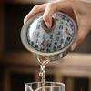 Chinese Retro Blue and White Porcelain Gaiwan Teacup Handmade Ceramic Fair Cup Tea Infusers Household Tea Bowl Portable Teaware