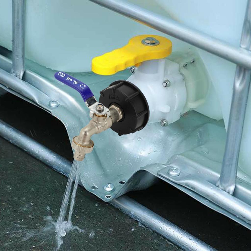Adattatore per serbatoio dell'acqua IBC per fusto di urea IBC, connettore per fusto per uscita con filettatura grossa da 60 mm, 1 pollice | Leroy Merlin