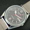 VINTAGE REFURBISHED SEIKO 5 AUTOMATIC JAPAN MENS BLACK DIAL WATCH a444568-1