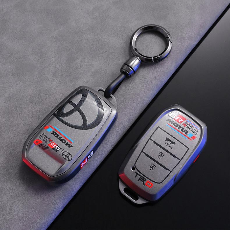 AOW1 TPU Car Smart Key Case Cover For Toyota CHR Hilux Fortuner Land Cruiser 200 Camry Corolla Crown RAV4 Highland Auto Accessories