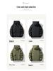 Men's Winter White Duck Down Jacket - Trendy, Loose Fit, Multi-Pocket Workwear Style
