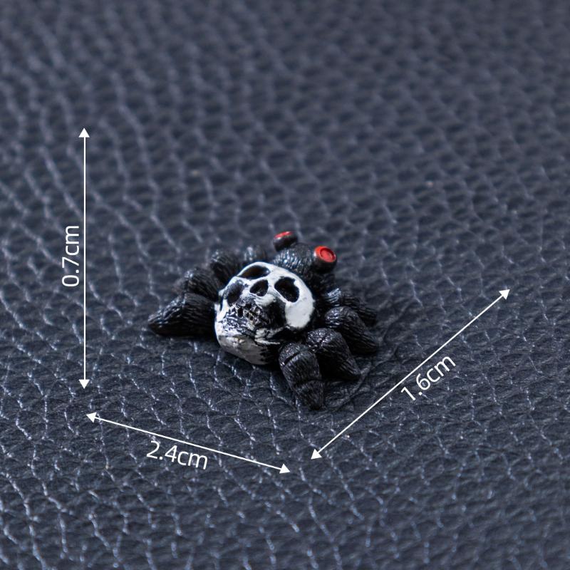 Halloween Scary Ghost Ornament Mini Resin Bone Skull Coffin Chair Statue for Holiday Party Tabletop Decor