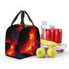 Volcano In The Snow Insulated Lunch Bag for Women Office Cooler Thermal Food Box Tote Portable Lunch Boxes Container