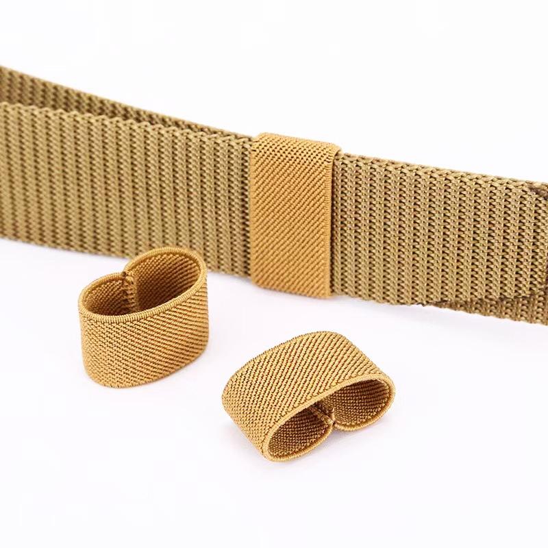 Belt Fixers 6 Colors Canvas Twill Elasticated Loop Organizer Band Adjustable Fixed Belt For Everyday Carry Survival Hiking