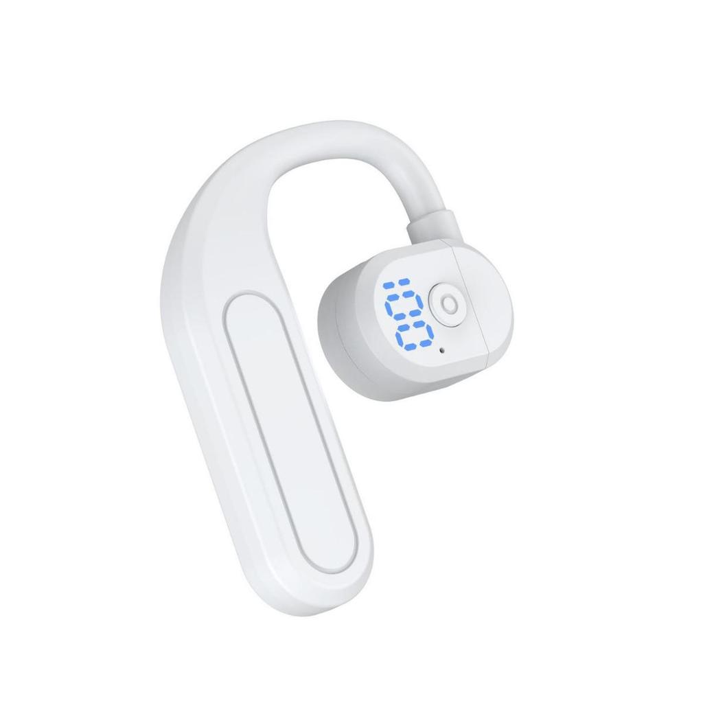 High-End Wireless Single-Ear Bluetooth Headset with Ear-Hook Design, Superior Bass, and Long Battery Life