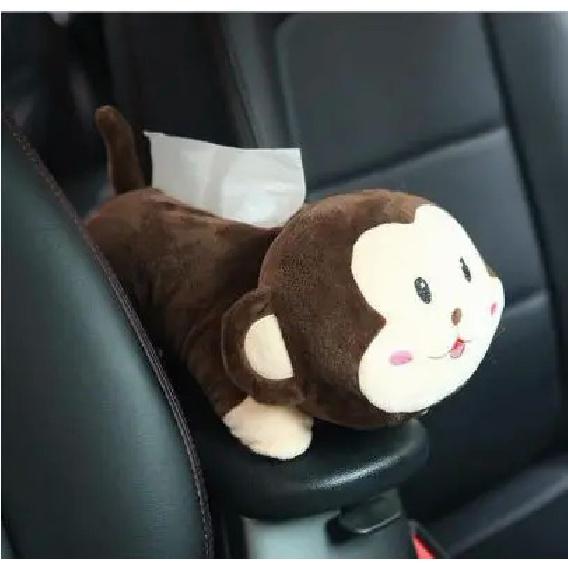 Creative Car Armrest Box Car Tissue Box Draw Cartoon Cute Car Draw Car Tray Trailer Interior Decoration Supplies