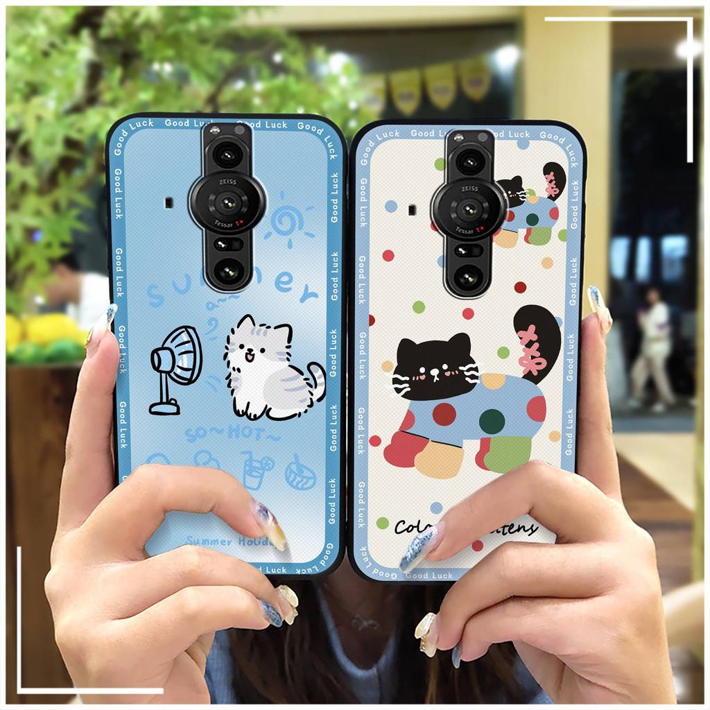 Soft Case Fashion Design Phone Case For Sony Xperia Pro-I Durable Back Cover Shockproof Phone Pouch Graffiti Waterproof
