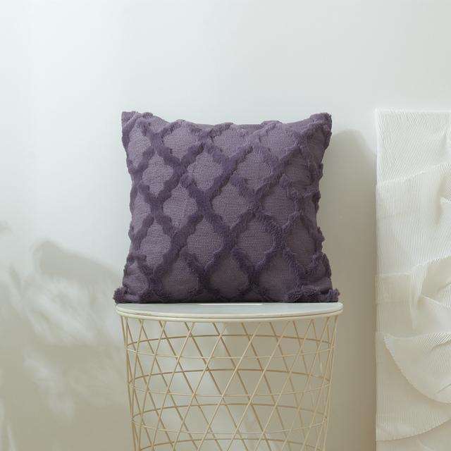 3D Rhombus Plush Pillow Cover Geometric Decorative Throw Pillow Case Soft Cozy Bed Sofa Cushion Cover Nordic Home Spring Decor