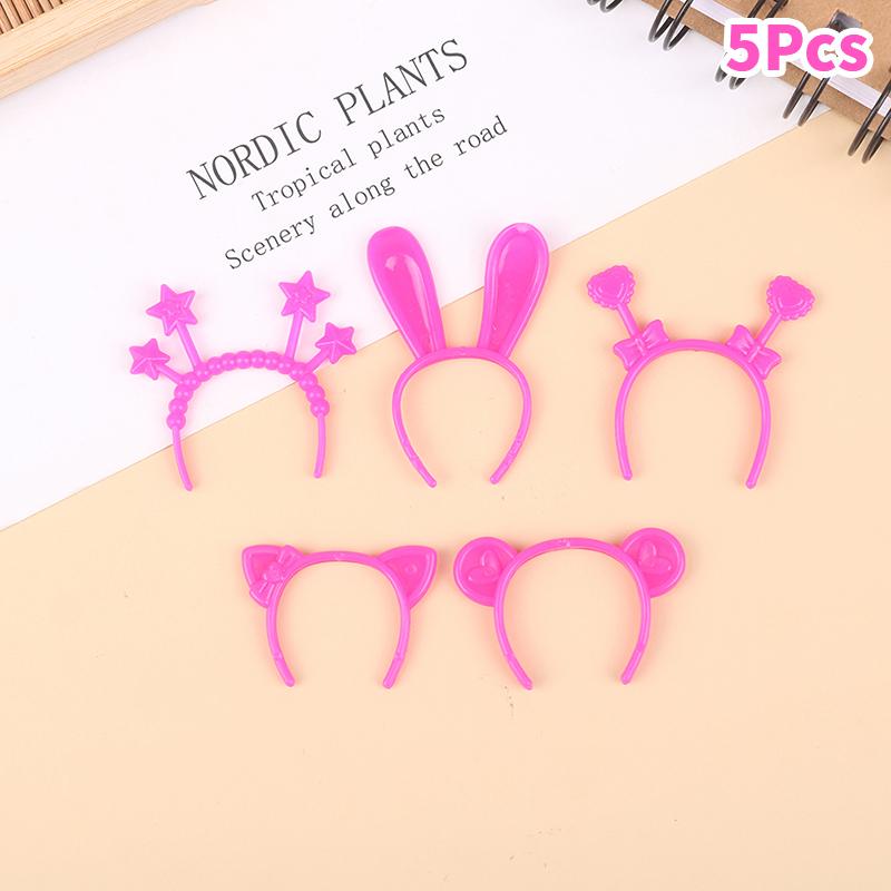 

5 шт. кукольный домик миниатюрная повязка на голову кукольная прическа аксессуары для волос для куклы 30 см