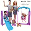 Doll Accessories Baby Doll Pregnant Mom Lady  Father Dad Ken for Dolls Game Christmas Day Girl Birthday Gift, Assemble Required