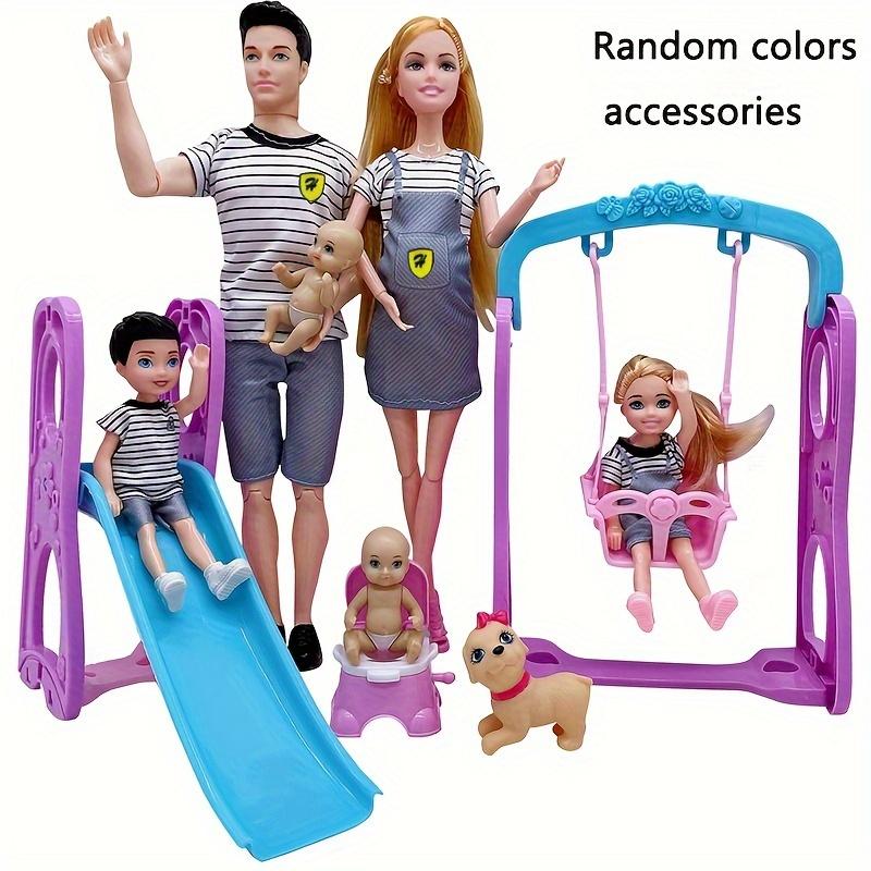 Doll Accessories Baby Doll Pregnant Mom Lady Father Dad Ken for Dolls Game Christmas Day Girl Birthday Gift, Assemble Required