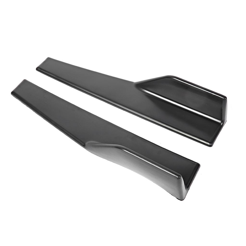 2pcs Universal Car Side Skirt Rocker Splitters Scratch Proof Winglet Diffuser 450mm 17.7in