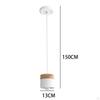 Minimalist LED Pendant Light with Wooden and Iron Design for Home Decor