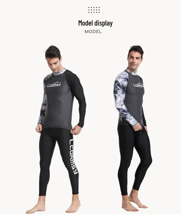 "Traje de Buceo de Manga Larga para Hombre Coreano de Secado Rápido con Protección Solar para Snorkel, Surf y Playa".