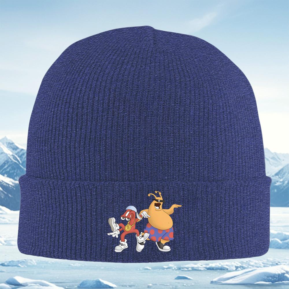 

Dancing cartoon figures stylish outfits Men Women Unisex Knitted Hat Beanie Pullover Cap Winter Thermal Warm Christmas Outdoor C