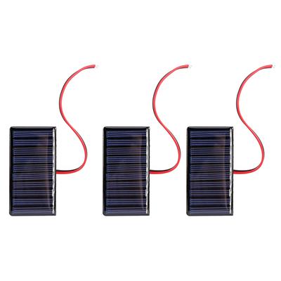 Mini Solar System 0.3W 5V Polysilicon Solar Epoxy Panel DIY Modules Solar Cells Outdoor Camping Hiking Solar Car with Wire