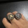 Vintage Cross Ring for Men Hiphop Jewelry Gold Silver Street Wear Accessory Punk Titanium Steel Finger Ring for Male