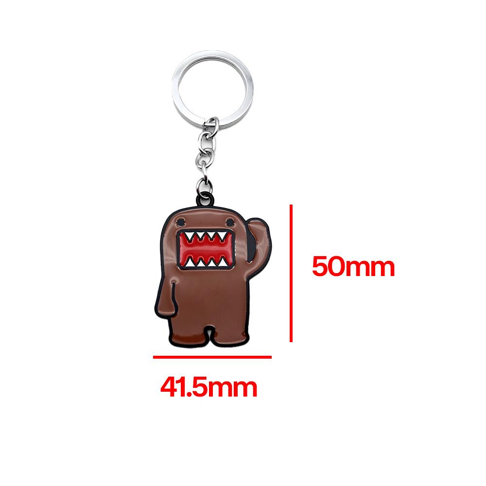 Domo-kun Kreslený Kovový Přívěsek na Klíče Ozdoba