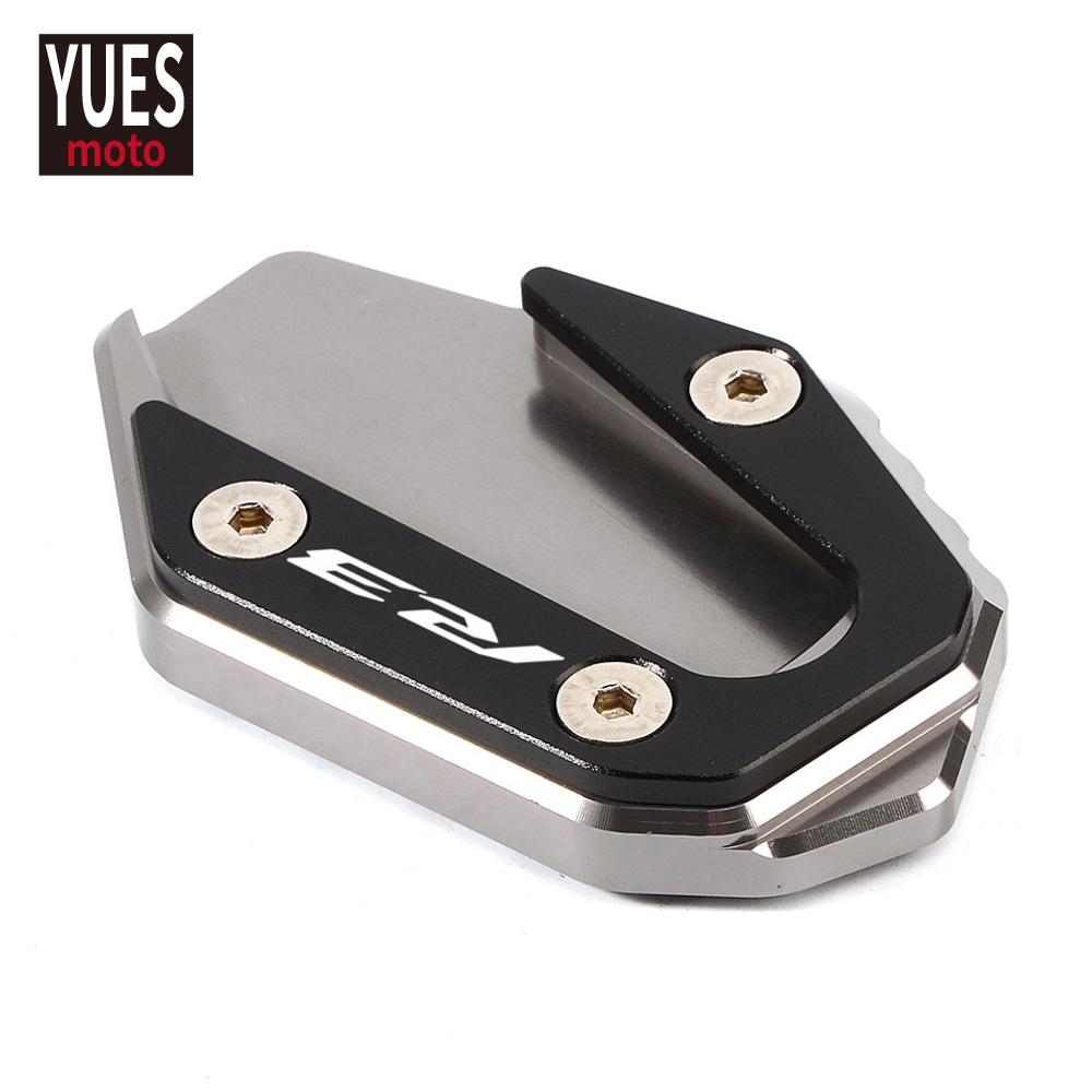 

Аксессуары для мотоциклов, алюминиевая боковая подставка с ЧПУ, удлинитель, увеличитель, подставки для YAMAHA YZF R3 ABS серый