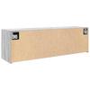 Bathroom Wall Cabinet Grey Sonoma 100 x 25 x 30 cm Particleboard
