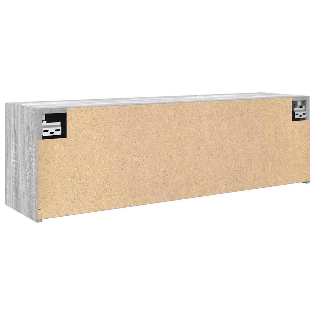 Bathroom Wall Cabinet Grey Sonoma 100 x 25 x 30 cm Particleboard