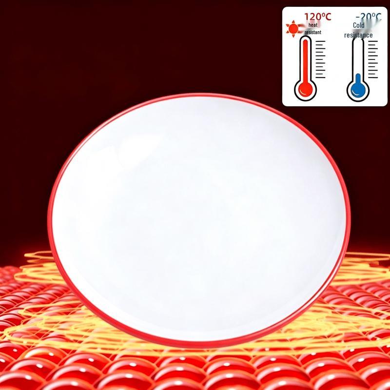 Thickened Melamine Round Shallow Plate