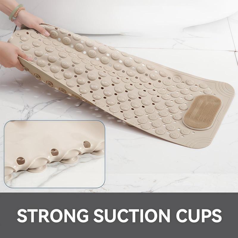 Three Color Anti Slip Bathroom Mat Shower Toilet Washroom Bathtub Massage Household Floor Pad For Home Daily Use Accessory Kit