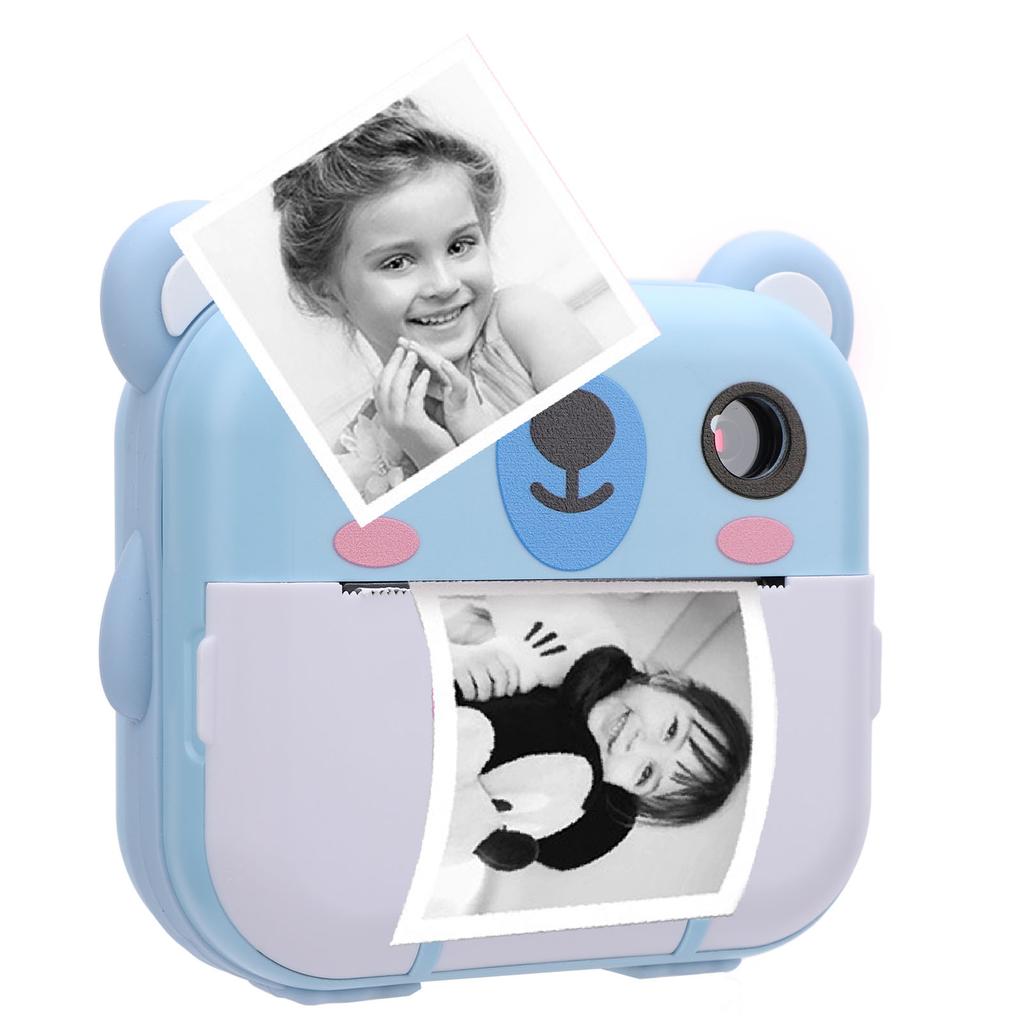 Print Camera with Print Paper 2 Inch 320x240   Screen 1080P Music Games 1000mAh   Print Digital Camera for Kids Present