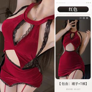 Sex Underwear Pure Desire Sexy Cheongsam Free Perspective Suit Uniform Temptation Small Chest Neck