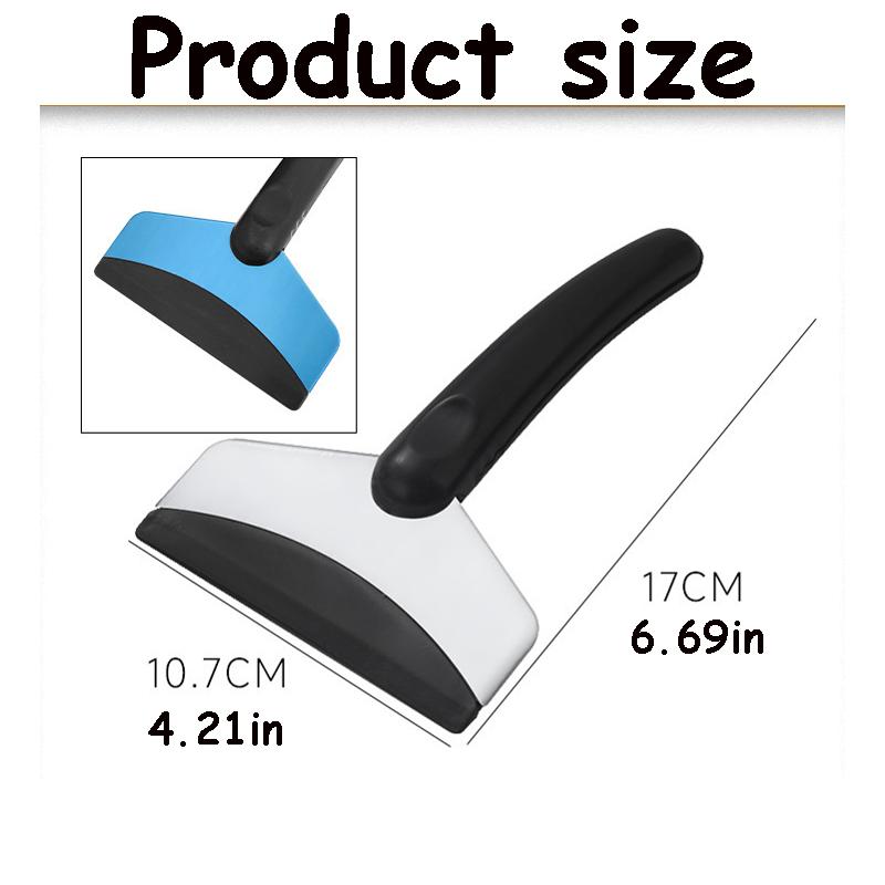 1pc Car Ice Scraper Snow Removal Shovel Windshield Glass Defrost Removal Automotive Winter Stainless Steel Car Accessories