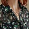 Maxza Leopard Chiffon Puff Blouse With Flap Pocket Zd10qb602nh