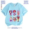 2026 Magical Numbers Circus Digital Circus Clown Outfit Girls’ Short-Sleeve T-Shirt, 100% Cotton, Summer New Collection