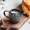 Kiln Changes Creative Ceramic Milk Jug with Handle Restaurant Steak Sauce Pot Milk Pot Gravy Boats Kitchen Retro Seasoning Tools