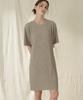 210 Edit Pleated Short Sleeve Dress_Zd2Op561_Beg