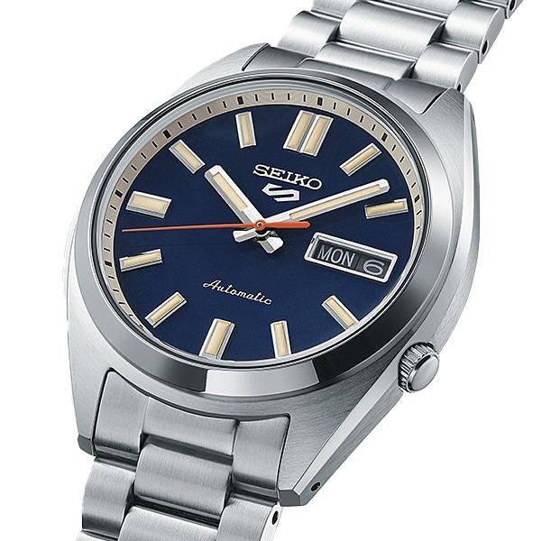 Seiko SBSA253 (Montre mécanique à bracelet en métal pour homme de la série SNXS de style sportif 5SPORTS) Montre Ronde Argent