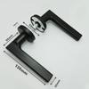 1 Pair Stainless Steel Passage Door Handle Silent Reversible Handle for Bedroom Bathroom Door Furniture Hardware Accessories