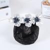 Headwear Korean Bun Snood Flower Hairpin Hairgrips Cover Net Sweet Women Spring Clip  for Girls