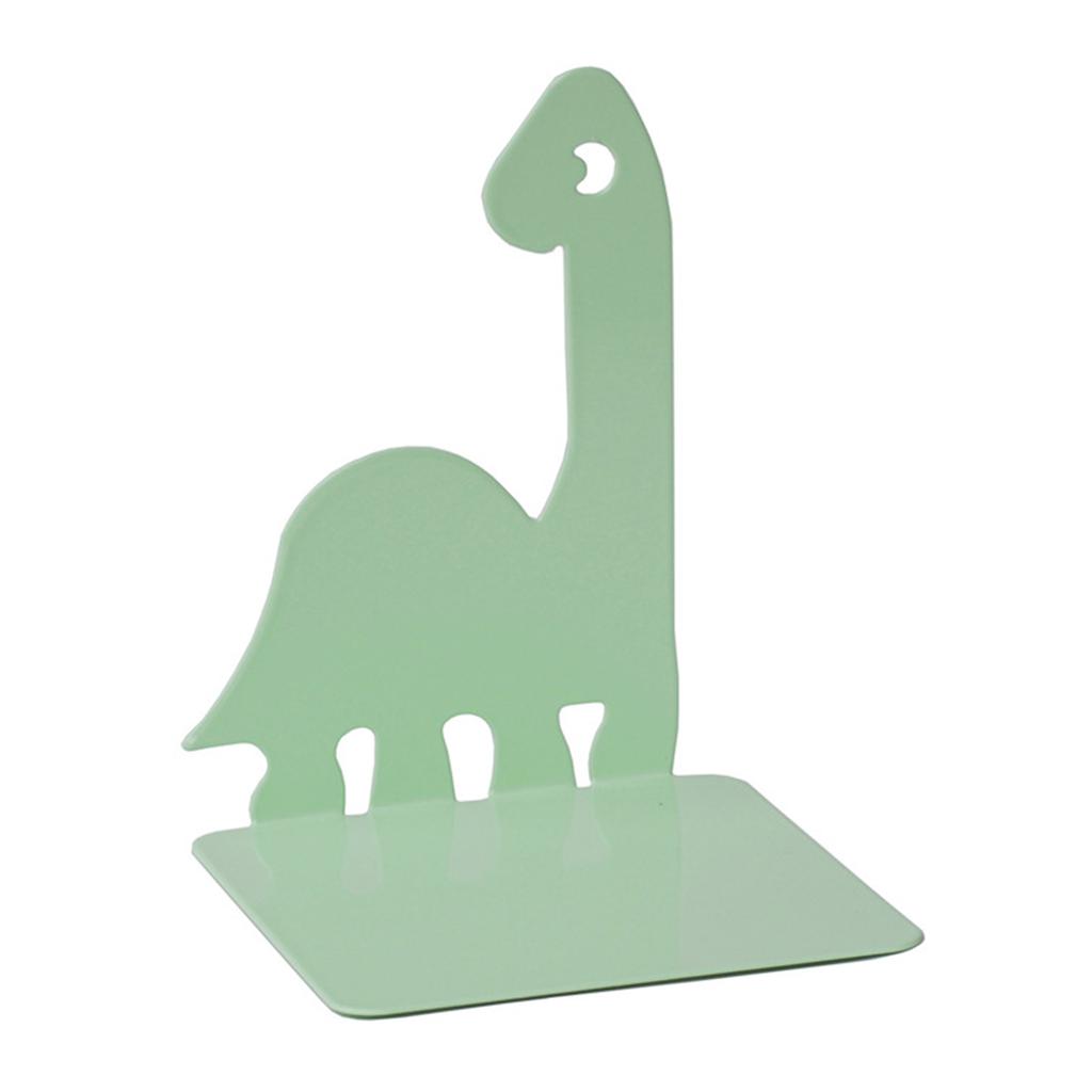 2 Pcs Cartoon Bookends Book Stoppers Metal Bookends Book Holders Dinosaur Book End for Library Bedroom