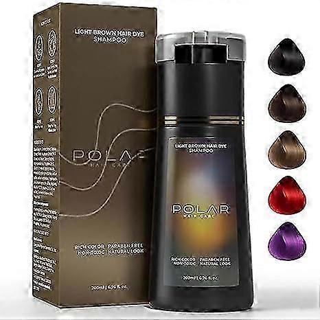 Hair Dye Shampoo,Polar Hair Dye Shampoo, Polar Haircare Instant Dye Shampoo, Natural Hair Color Shampoo for Gray Hair Coverage, Suitable for Women & M