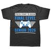 Funny Vintage Senior 2026 Class of 2026 Graphic Tshirt Men Women Hip Hop Oversized T Shirt 100 Cotton Comfort Tshirts