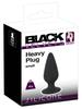 Tapered Heavy Anal Plug Small (7.8cm) - Black Velvets