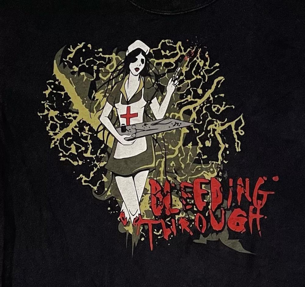 

Bleeding Through Gift For Family Black T-Shirt Cotton All Size Unisex T-Shirt XXXXL