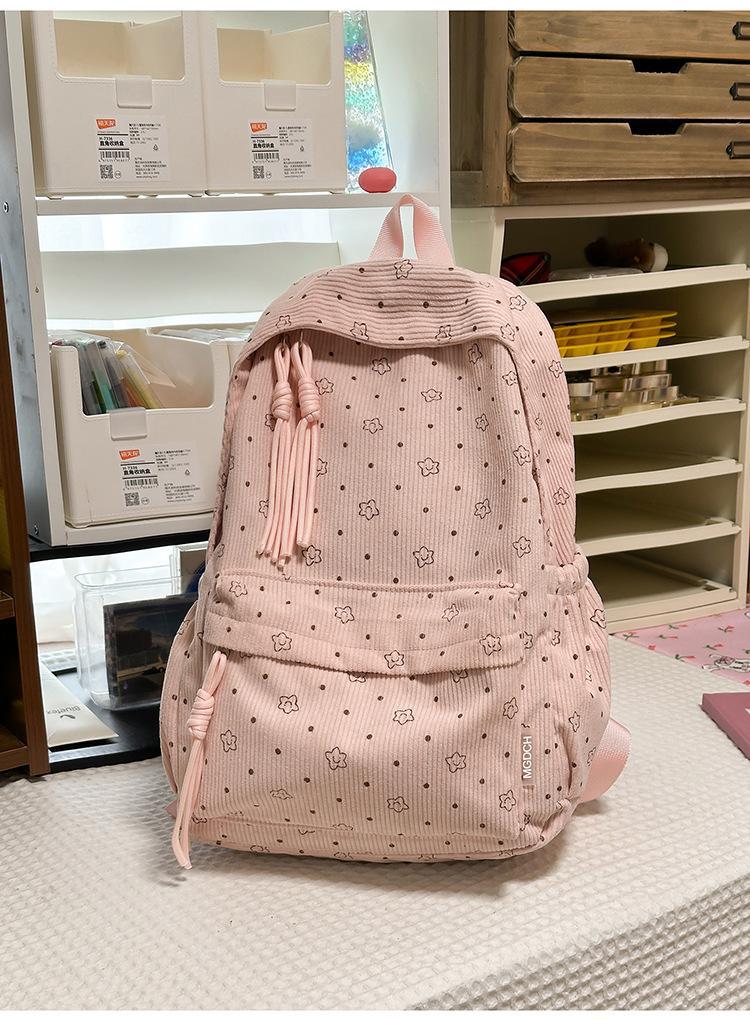 Schoolbag New Schoolbag Ins Mori Sweet Girlfriend Style Leisure Travel Backpack High Value Junior High School Student Backpack