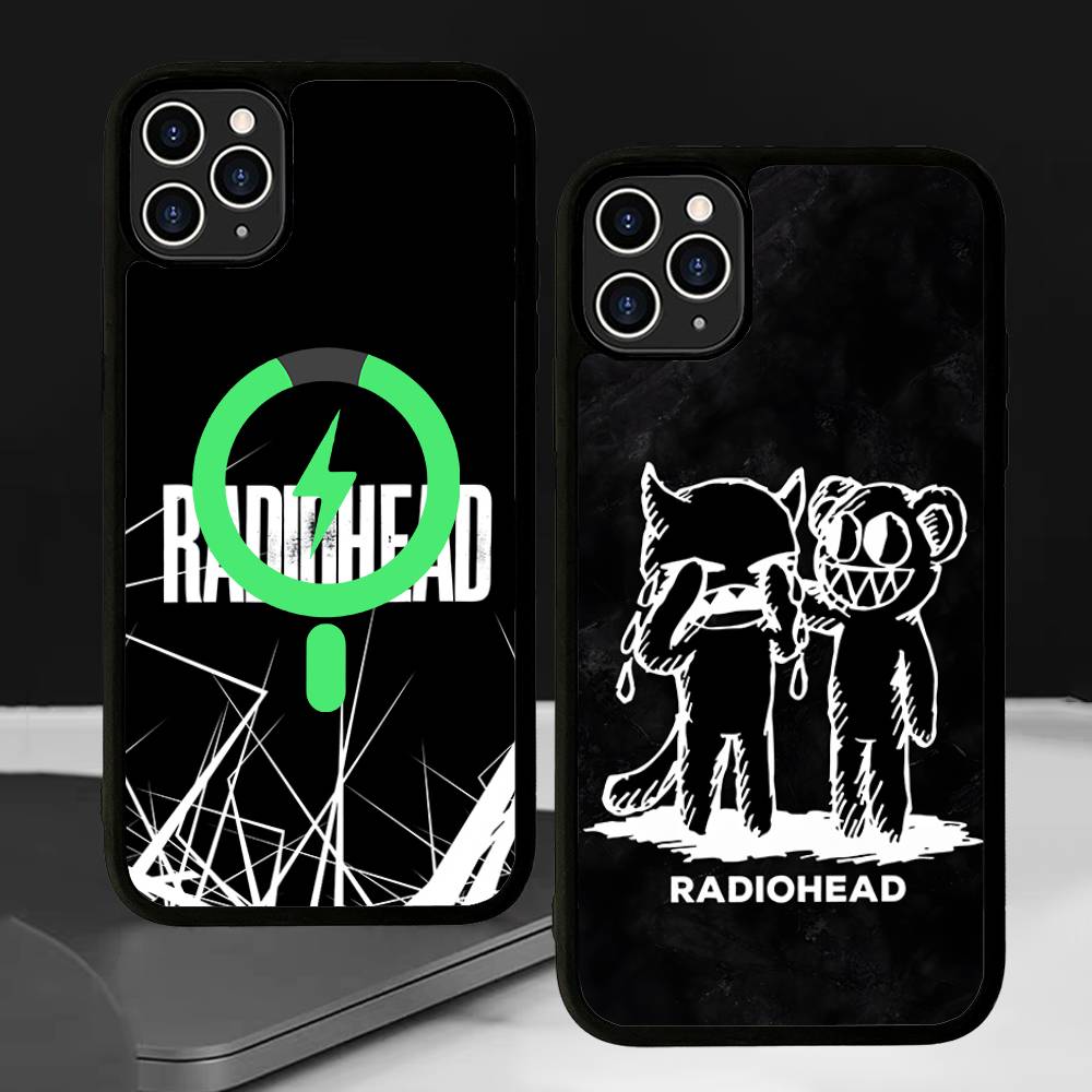 R-Radiohead Rock Band For Magsafe Magnetic Phone Case Cover For IPhone 11 12 13 14 15 16 17 Pro Max Plus