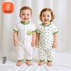 Babyprints Newborn Short Sleeve Pure Cotton Romper 2-Pack