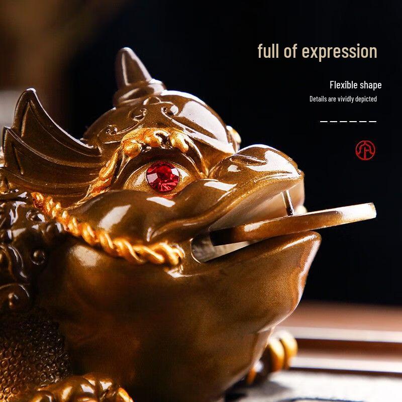 Color-Changing Golden Toad Tea Pet Ornament