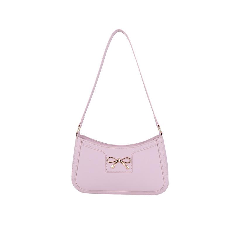 

Simple casual retro underarm bag women s spring new fashion small square bag niche design shoulder bag рожевий