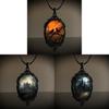 Gothic Halloween Necklace Pendant With Cross Chain For Men Women