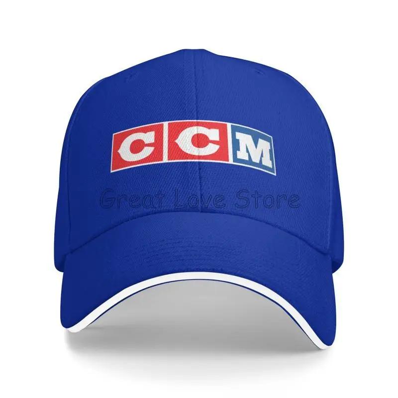 

CCM Ретро Логотип Хокею на льоду Принт Сендвіч Бейсболка Кепка Тата Капелюх для Гольфу Капелюхи для Захисту від Сонця для Жінок Унісекс Adjustable& 8Y